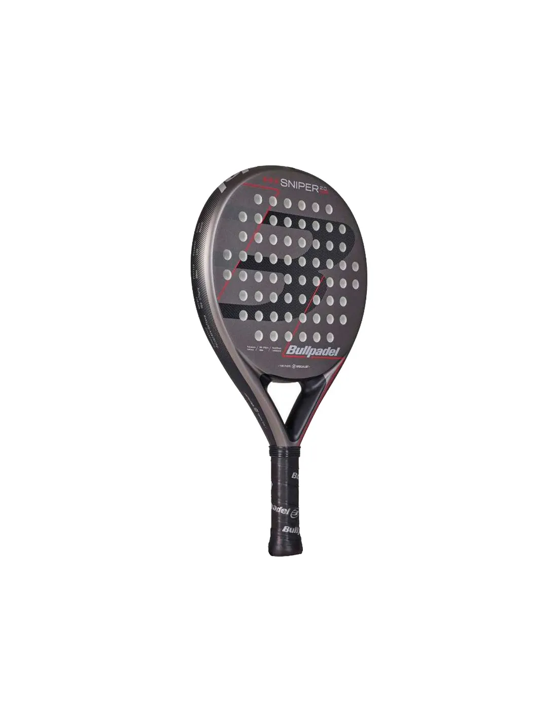 Bullpadel Sniper 2.0 Control Dark Gray 2026 - Padel Racket - Image 2